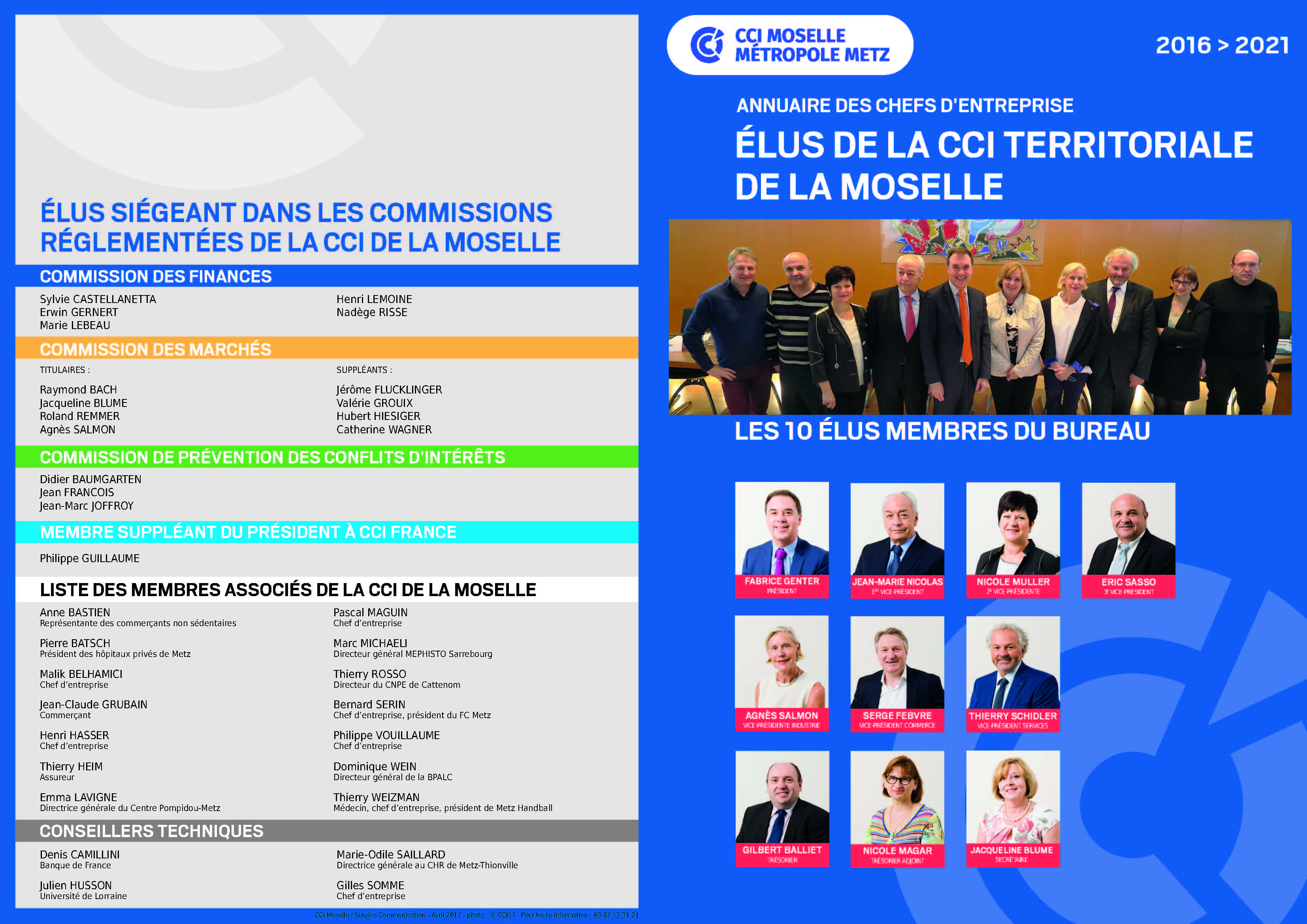 Elus CCI Moselle Métropole Metz