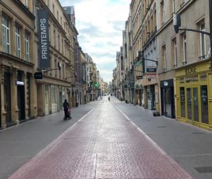 rue vide Metz