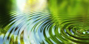 onde d'eau verte illustration de l'atelier aides de l'agence de l'Eau
